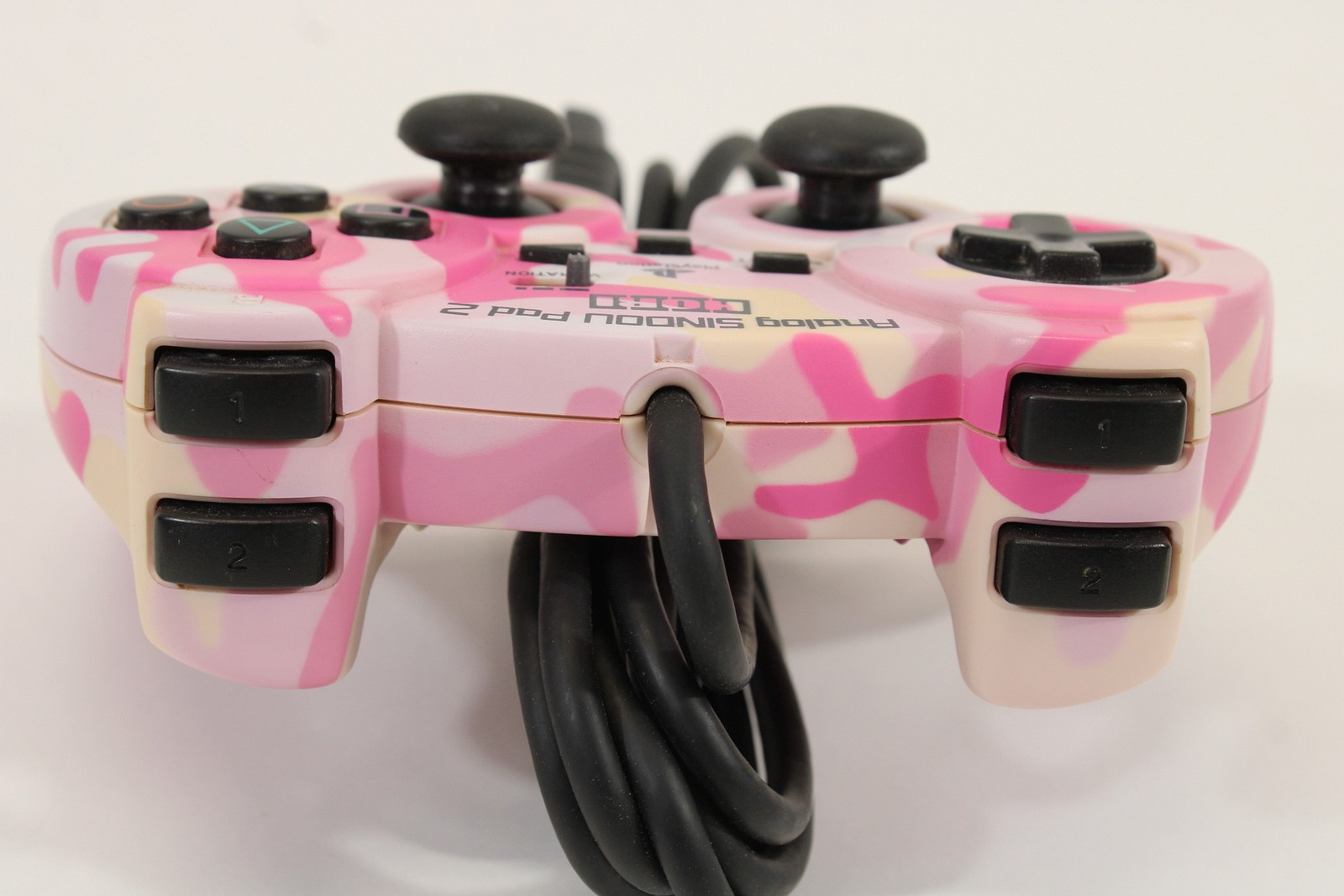 Hori Analog Sindou Pad 2 Controller Camouflage Pink PlayStation 2 DualShock PS2