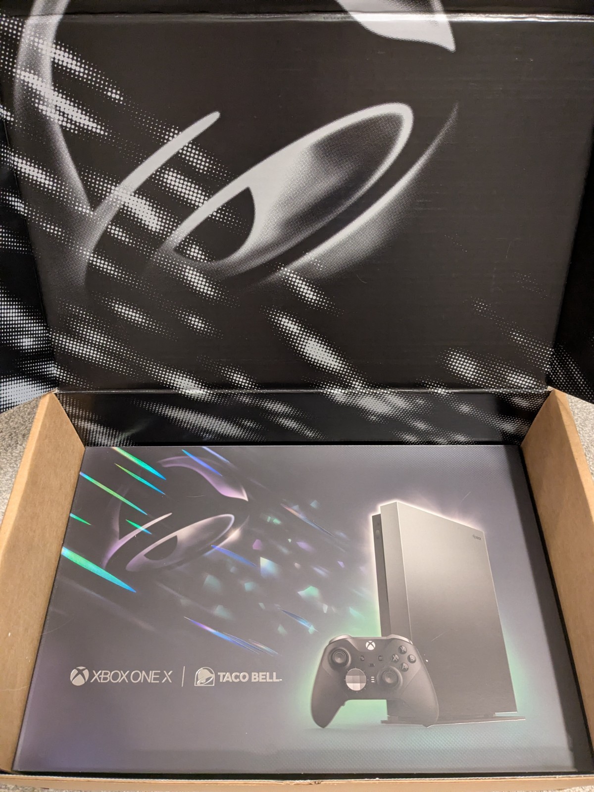 RARE Taco Bell Xbox One X Eclipse Edition 1TB Console Bundle – BRAND NEW SEALED
