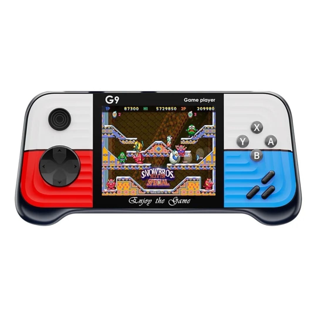 G9 Handheld Game Console 3.0” Screen Red Blue White Black USB-C AV 666 games