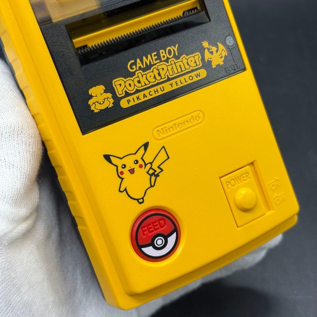 Nintendo Game Boy Pocket Printer Pokemon Pikachu Yellow W/Box