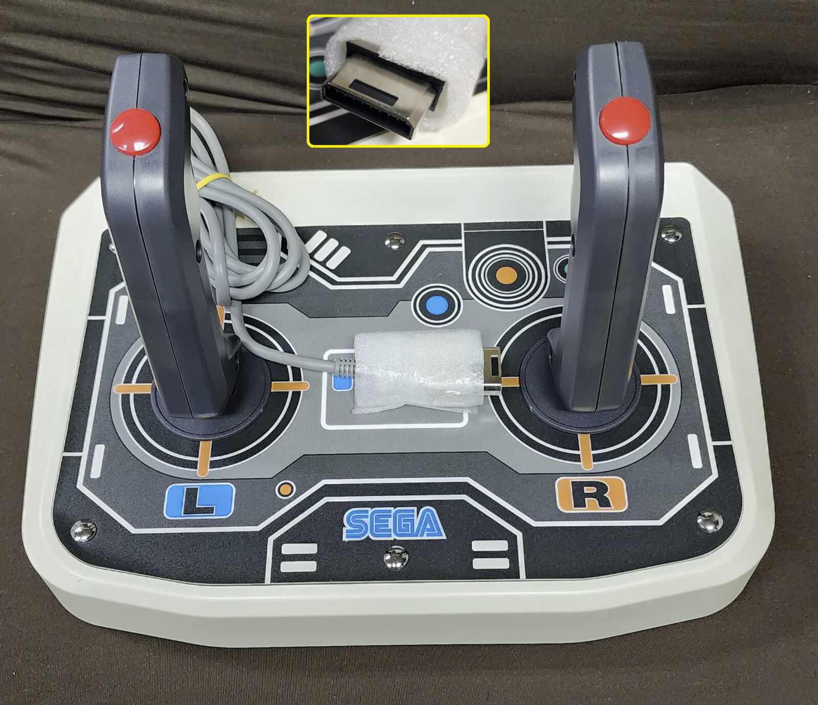 Sega Saturn HSS-0154 SS NTSC-J TWIN STICK Controller From Japan +Virtual On,Book