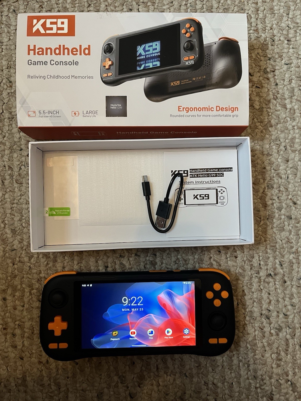 KINHANK K59 Handheld Game Console 5.5” Android Console 6GB / 128GB / Helio G99