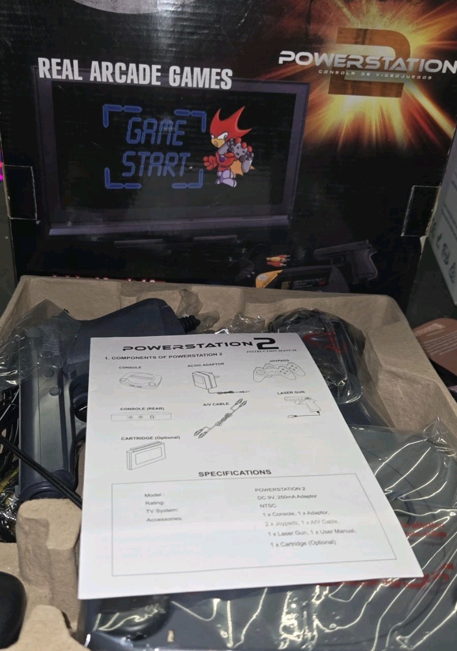PowerStation2 Game Console Plug and Play Retro Gaming NEW IN BOX NO GAMING…