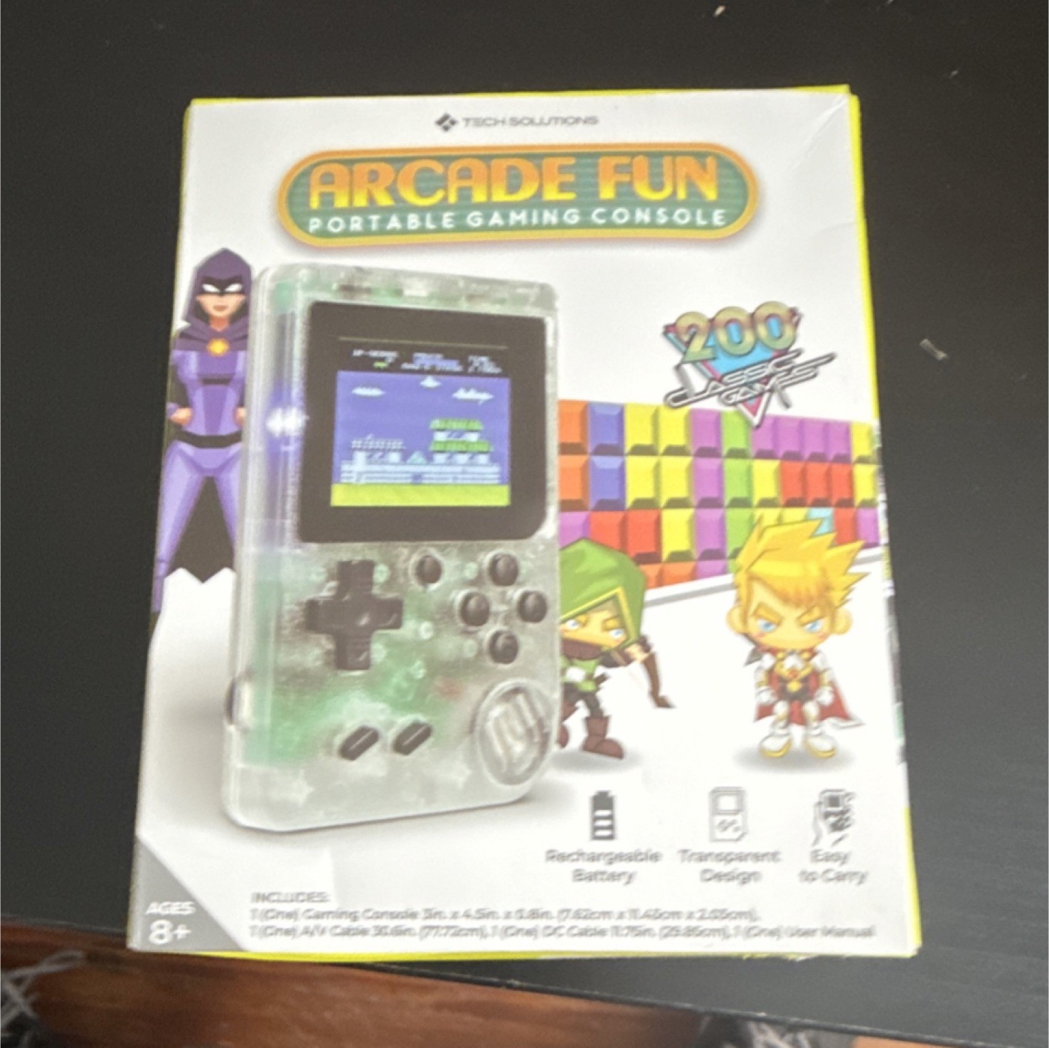 Tech Solutions Arcade Fun Portable Handheld box only no console just box only
