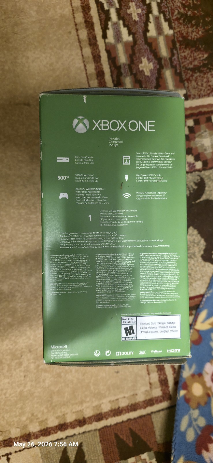Microsoft Xbox One 500GB Console – Black With 47 Games