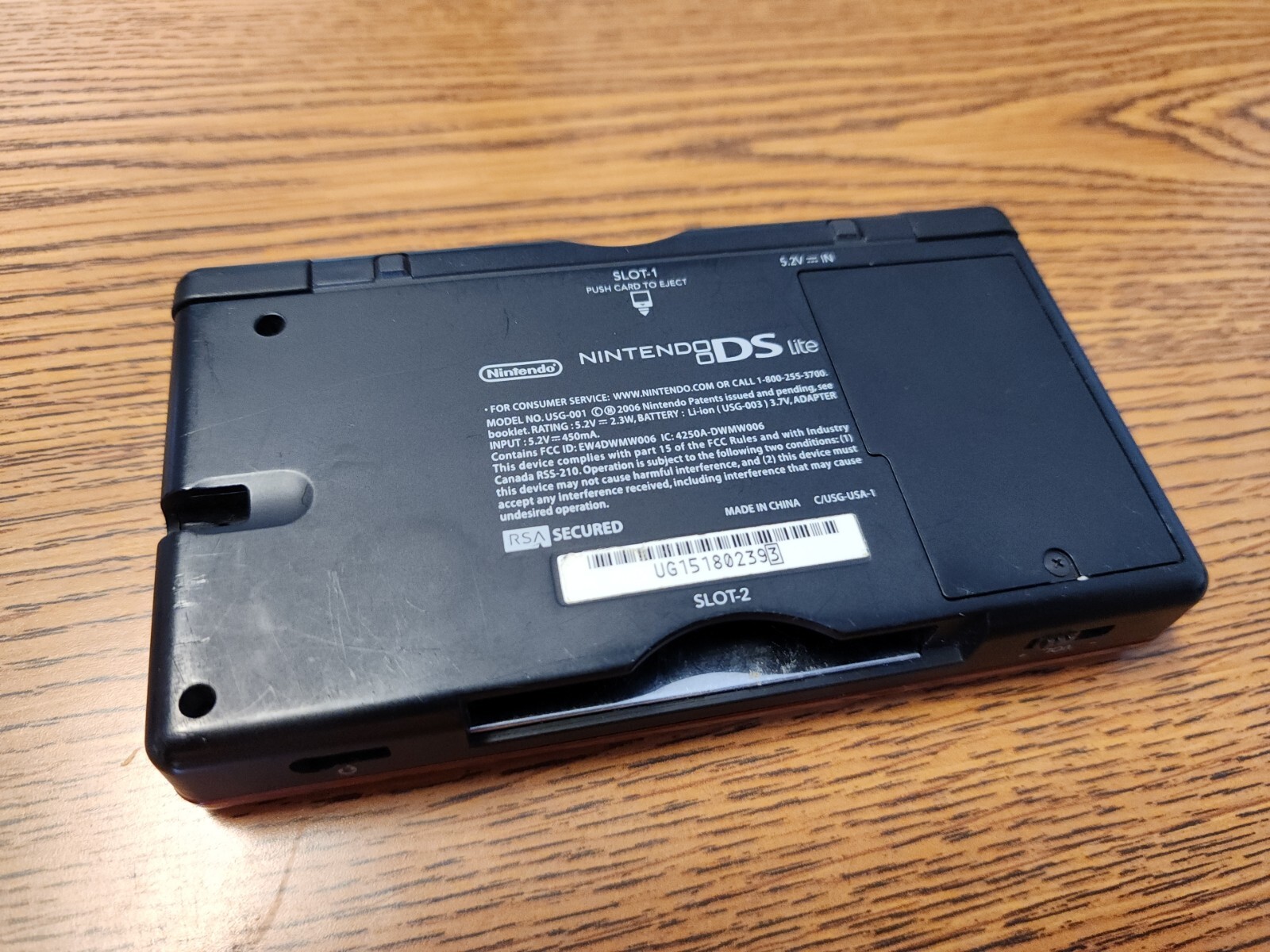 Nintendo DS Lite Crimson Handheld System Lot- Red/Black