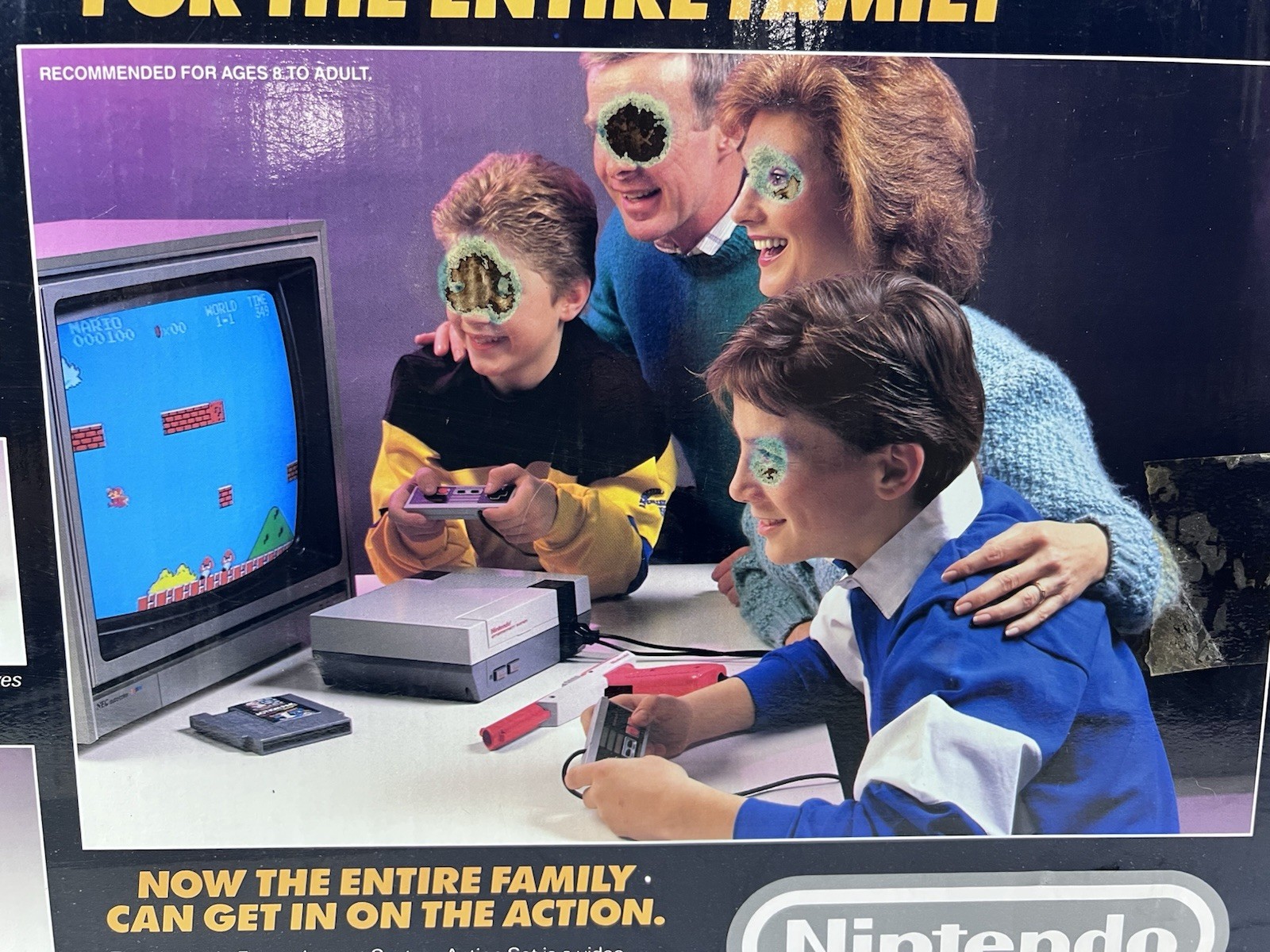 NES Nintendo Entertainment System Action Set Home Console Complete In Box CIB