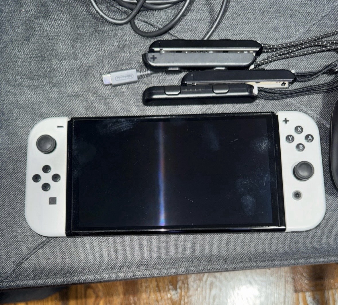 Nintendo Switch OLED + charging dock accessories for joycon