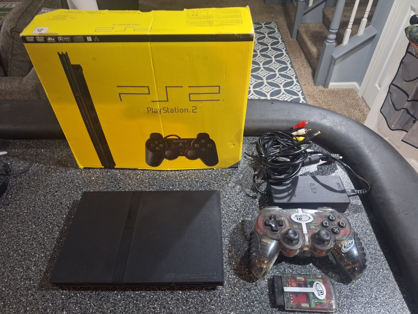 Region Free Playstation 2 PS2 Slim Console in Box Plays NTSCJ NTSCU USA SELLER