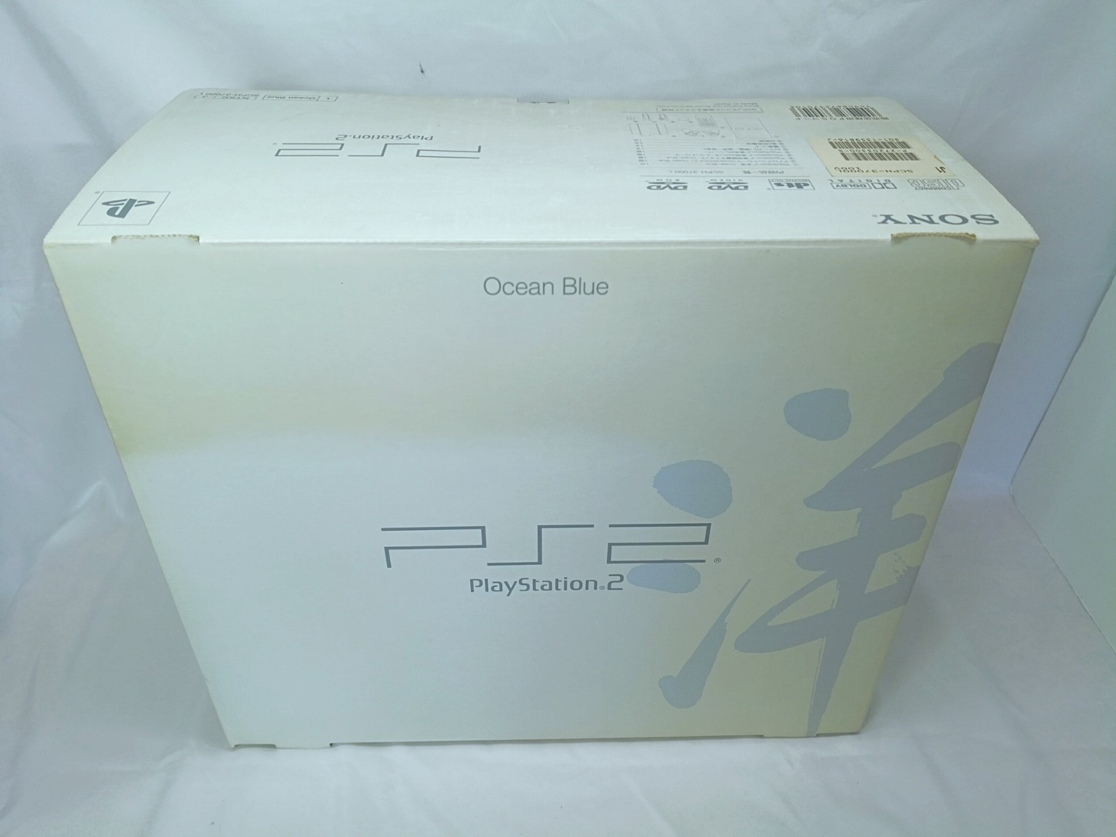 PS2 Ocean Blue Console Box set Playstation2 NTSC-J Japan Tested