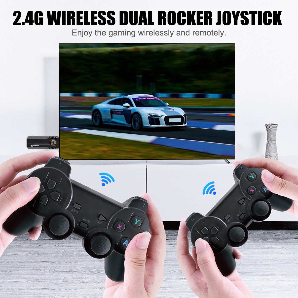 4K HDMI Retro Game Console Output Plug and Play 30000+ Game Gamepad Controllers