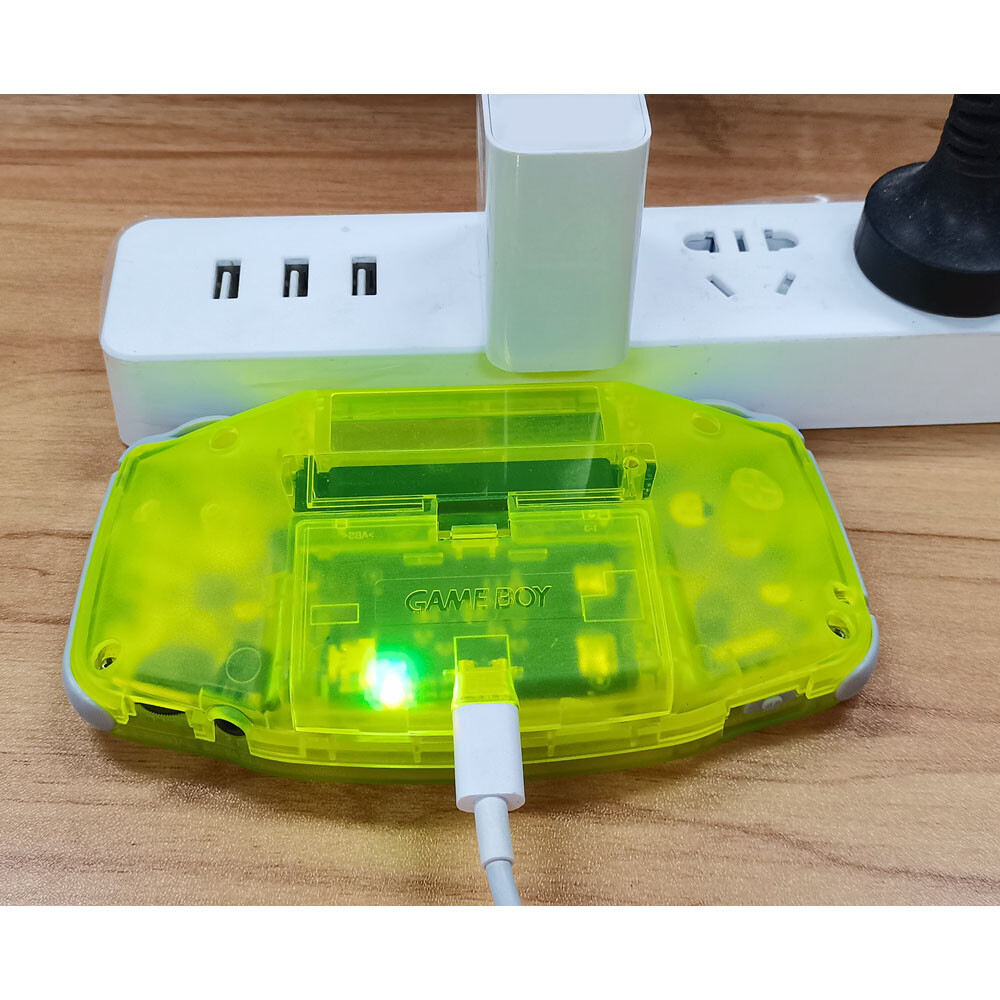 Rechargeable V2 IPS Backlight LCD Mod Nintendo Game Boy Advance GBA Game Console