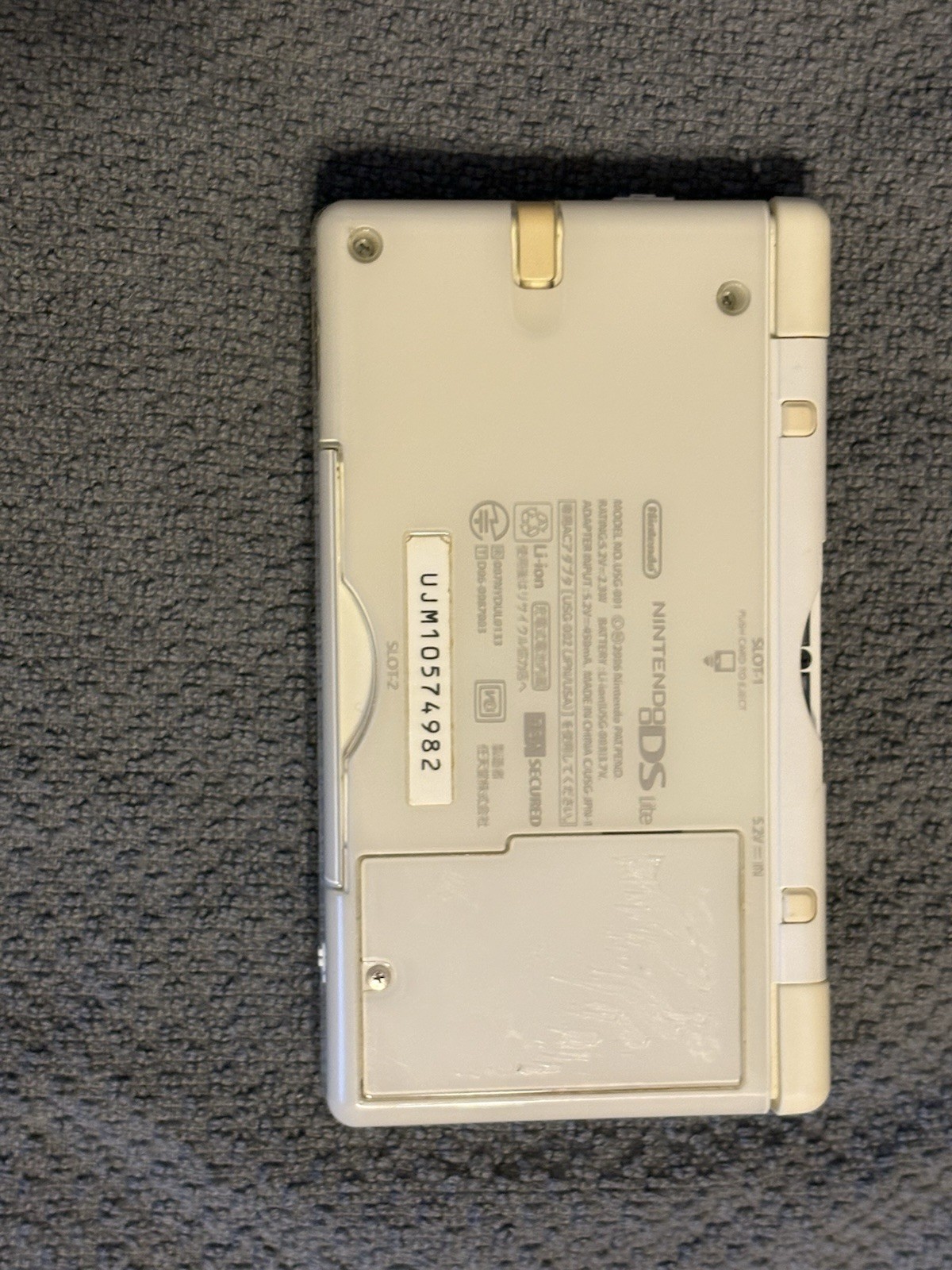 Nintendo DS Lite White Handheld Console Wi-Fi Wireless USG-001 NTSC-J