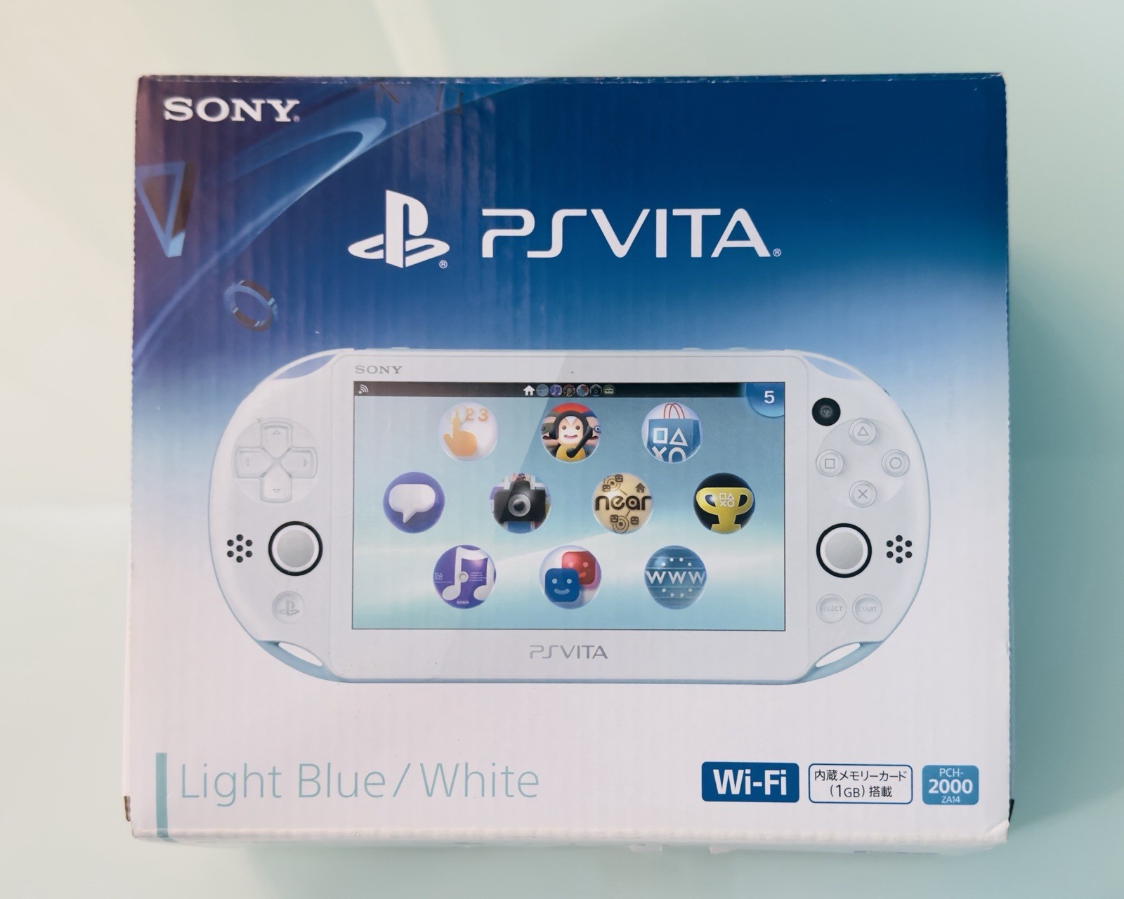 Sony PlayStation PS Vita PCH-2000 Light Blue Wi-Fi Console Slim Handheld
