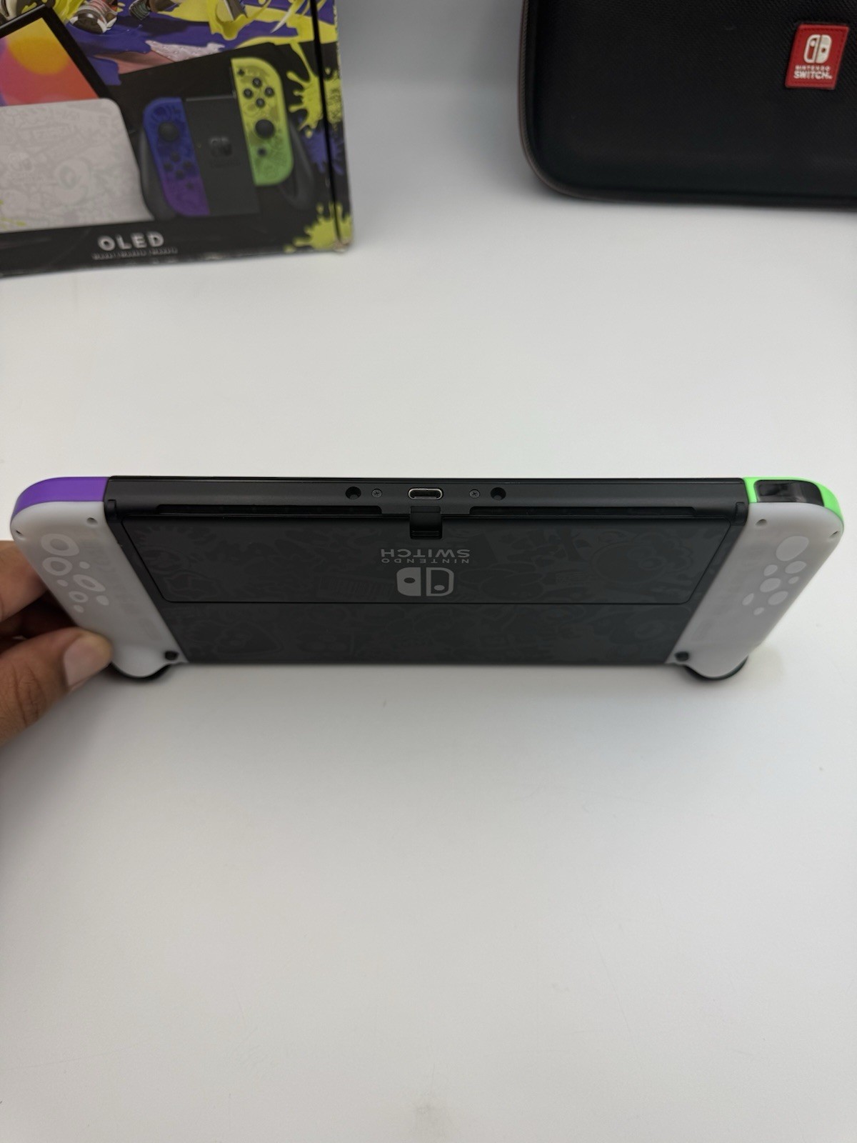 Nintendo Switch OLED Splatoon 3 Edition Complete in Box + SD128GB Excellent