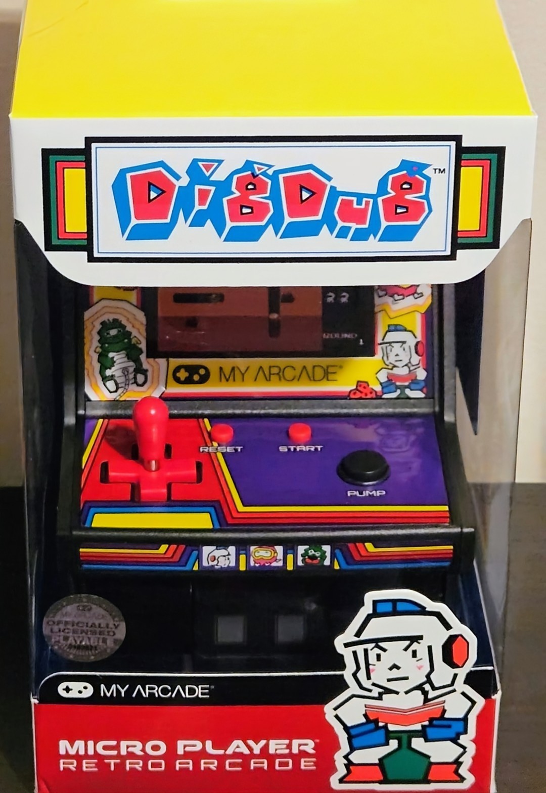 DIGDUG My Arcade DGUNL-3221 Micro Player Retro Arcade Dig Dug