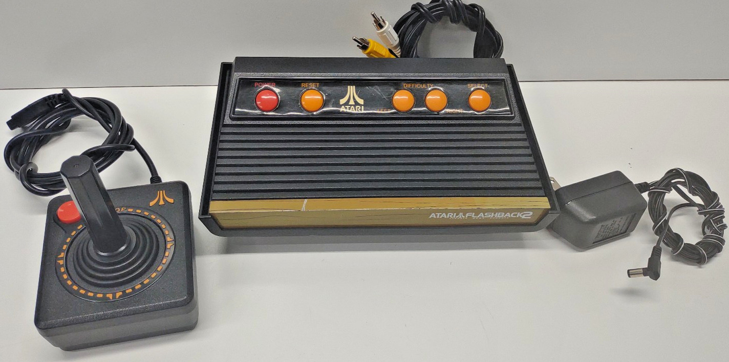 Atari Flashback 2 2600 Tested Working Console, Power Supply, and 1 Controller