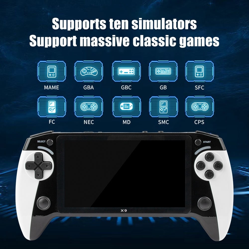 X9 Retro Handheld Game Console,5.5″IPS ScreenVideo Games,20,000+ Classic Games