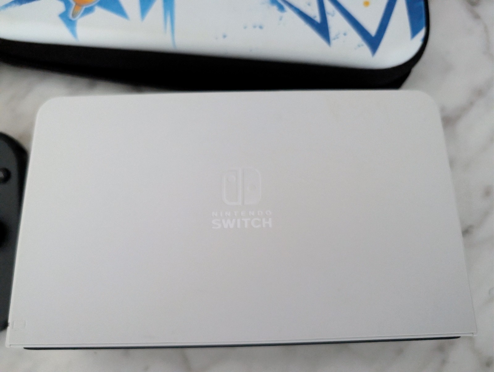 Nintendo Switch OLED 64GB Black Console Bundle w/ Dock Charger Pokémon Case