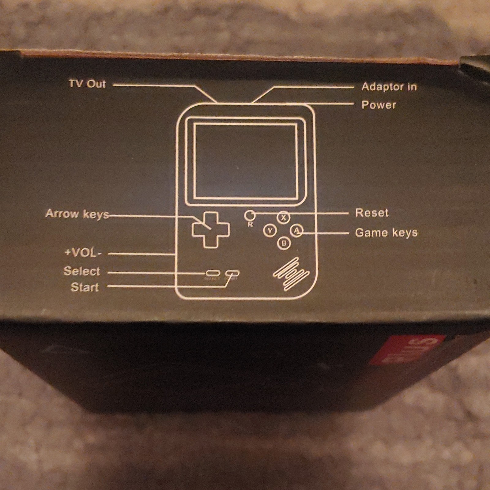 Plus Handheld Game System 3.0″ LCD Backlit, Rechargeable, TV Out AV, Black