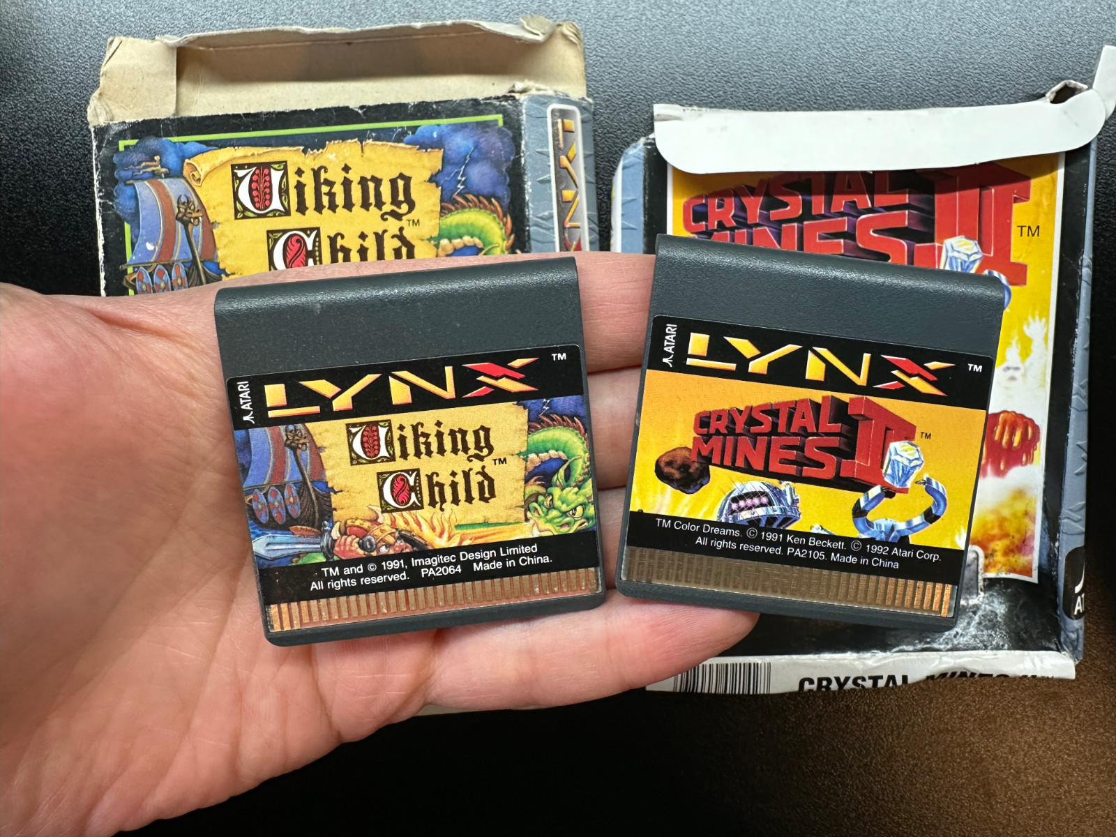 Atari Lynx 2 Console RECAPPED but still NOT WORKING | w/ Boxed Games | PAG-0401