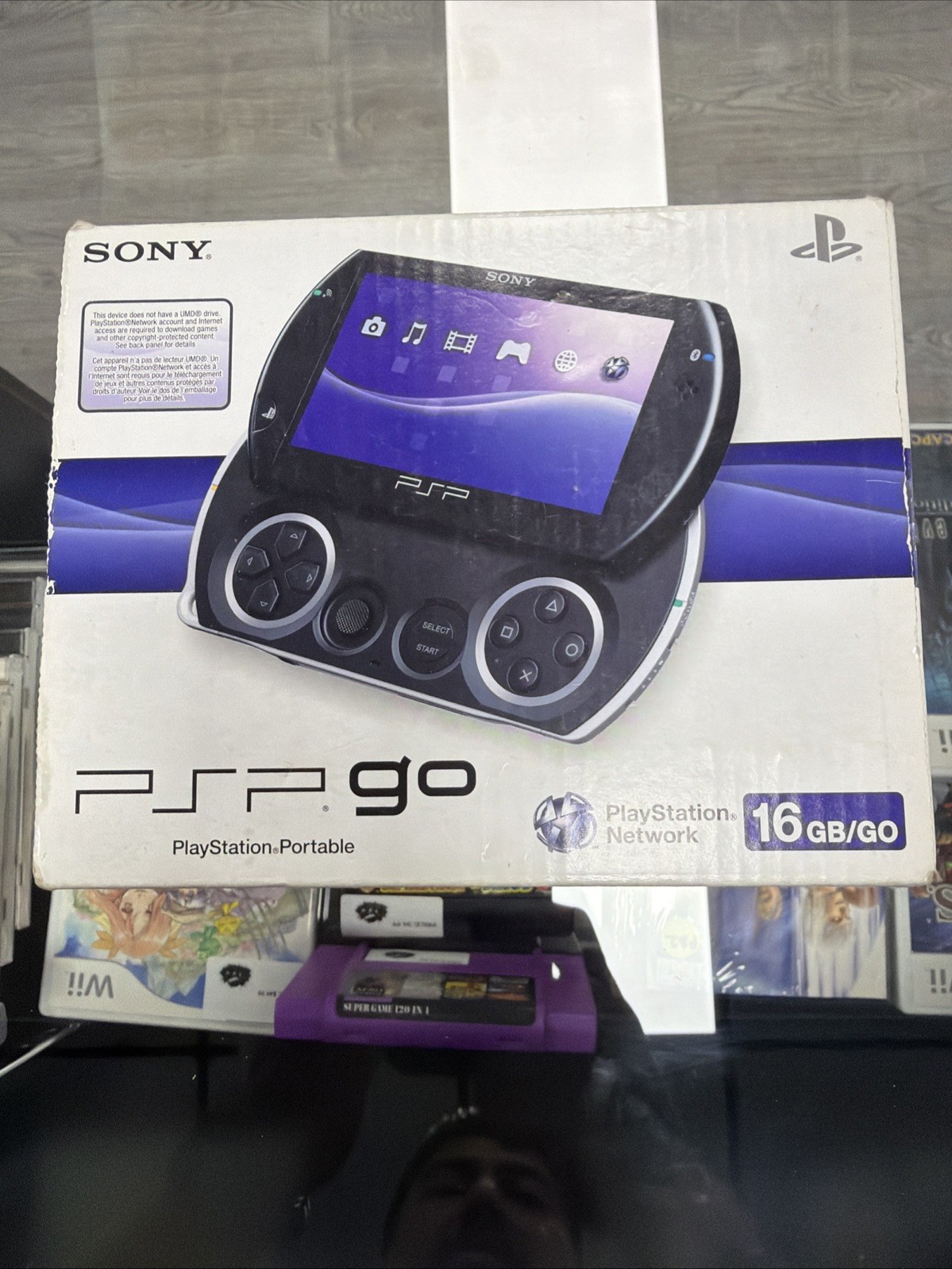 PSP Go PlayStation PSP-N1001 Black Piano Game Console with Box Tested