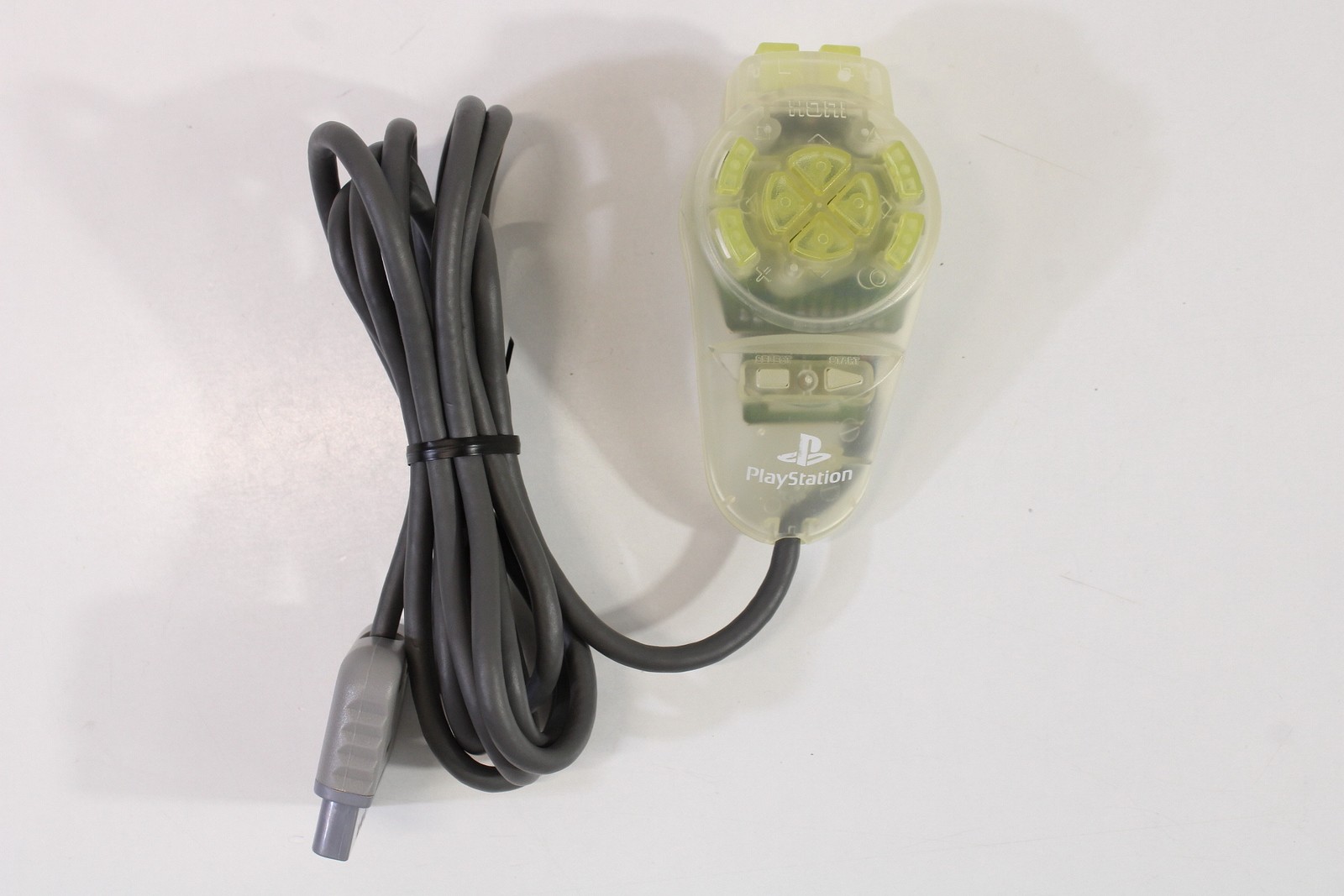Hori Clear Yellow One Handed Grip Controller SLPH-00056 Pad Playstation PS 2 PS2