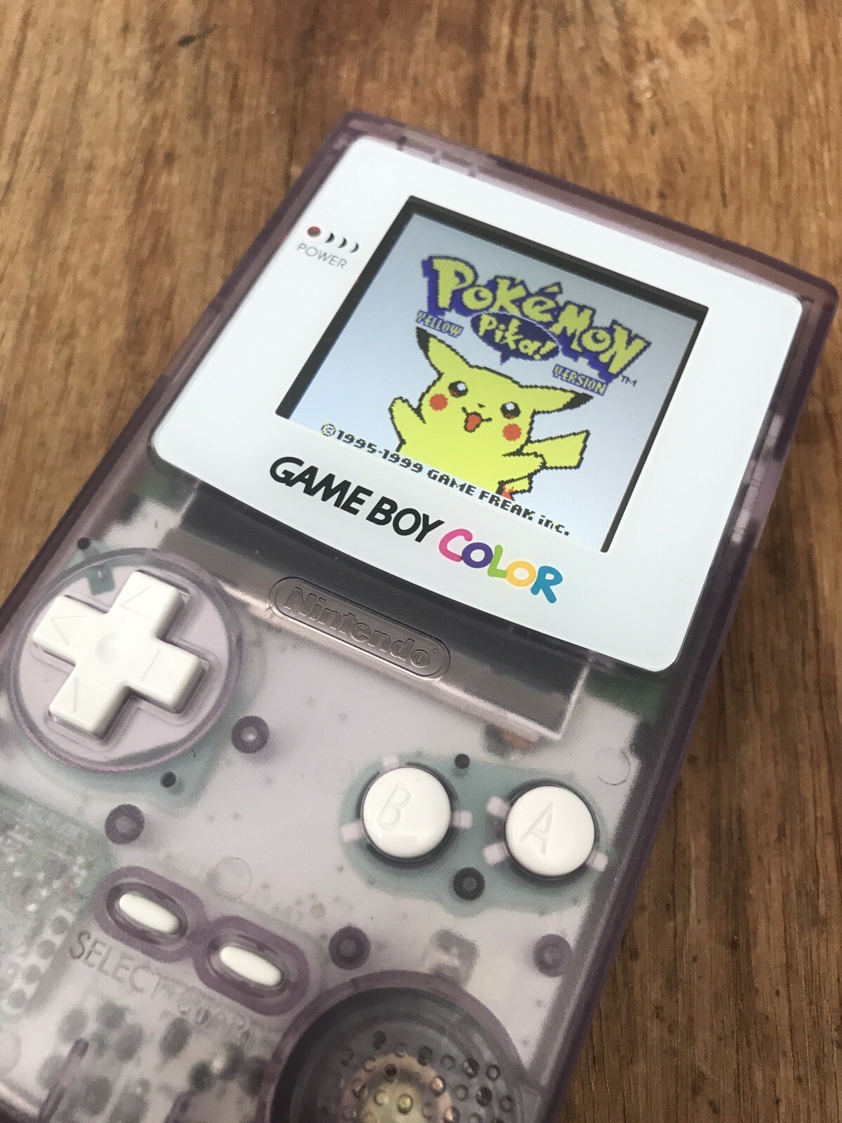 Nintendo Gameboy Colour Color Atomic Purple White Handheld Game Console Backlit