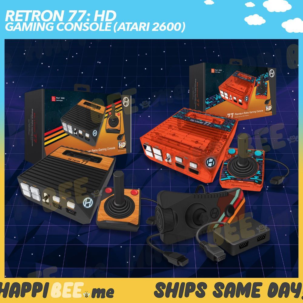 HYPERKIN RetroN 77 HD Gaming Console🍯Atari 2600 Trooper Controller Game System