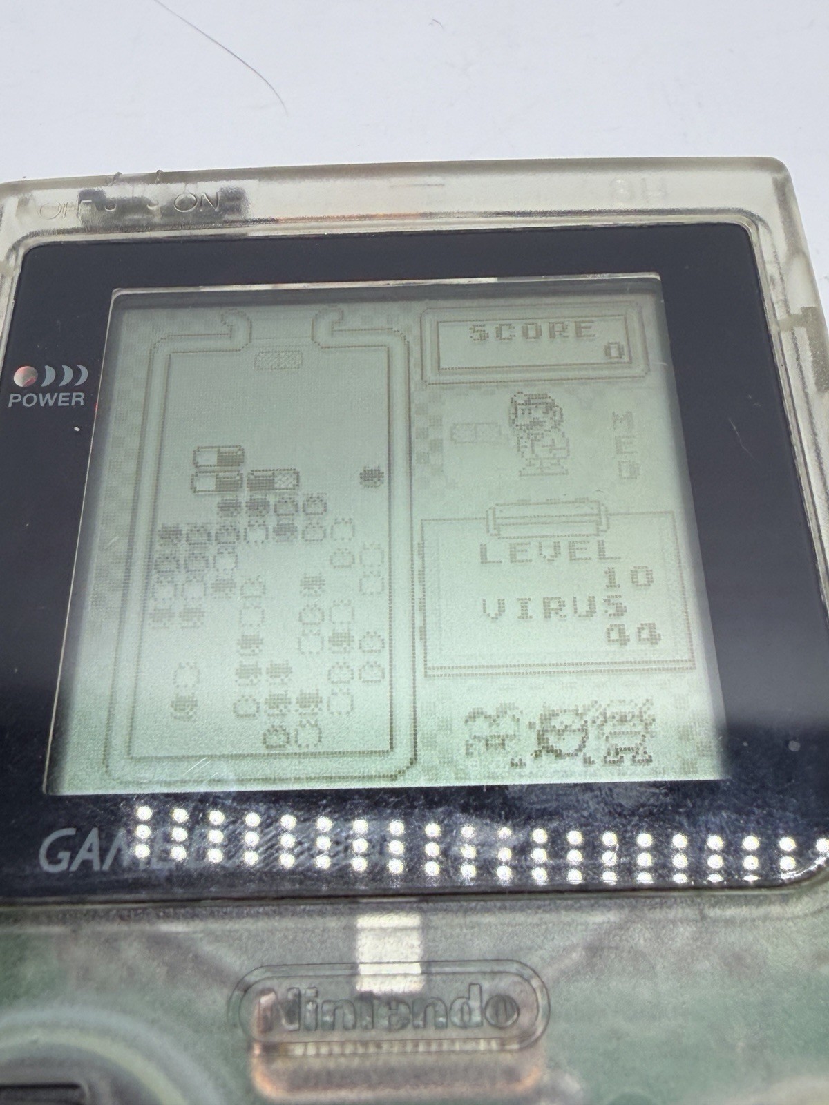 Nintendo Gameboy Pocket Transparent Clear – MGB-001 – Tested with Game