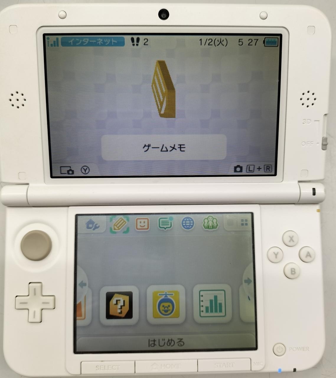 Nintendo 3DS XL (LL) SPR-001 Retro Gaming Console with AC Adapter A2654