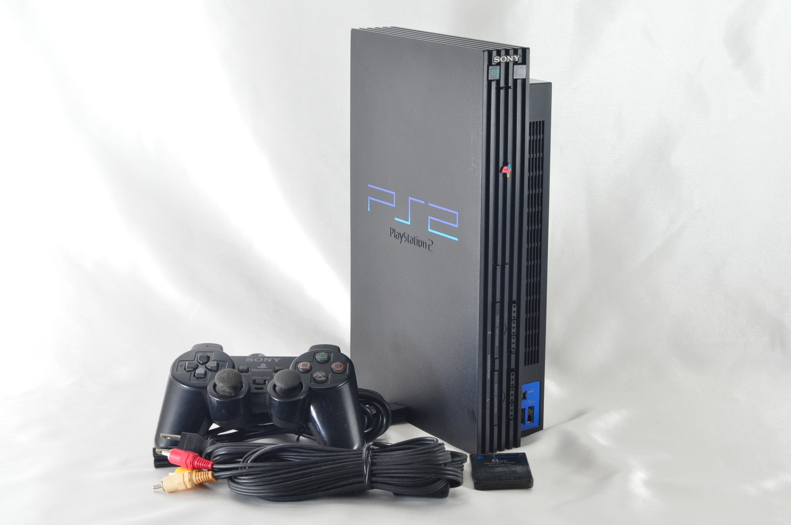 Play Station 2 Sony PS2 Black Console controller Japan Tested &Work #yz1024