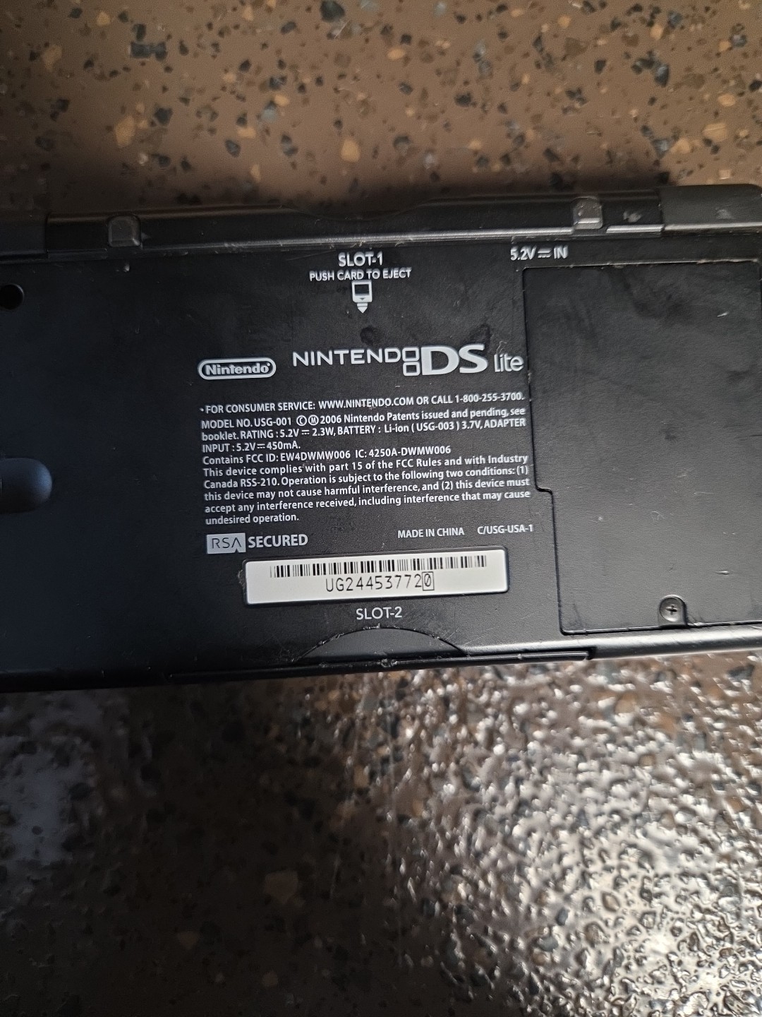 Nintendo DS Lite Handheld System-works. See Photos And Description
