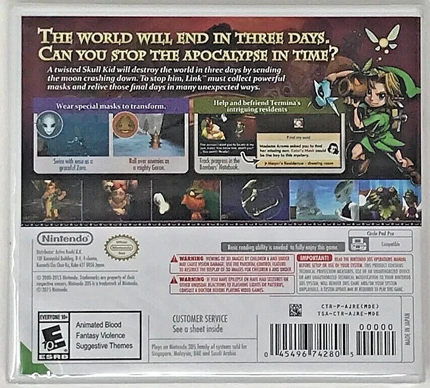 The Legend of Zelda: Ocarina of Time 3D & Majora’s Mask 3D 3DS New Game Bundle