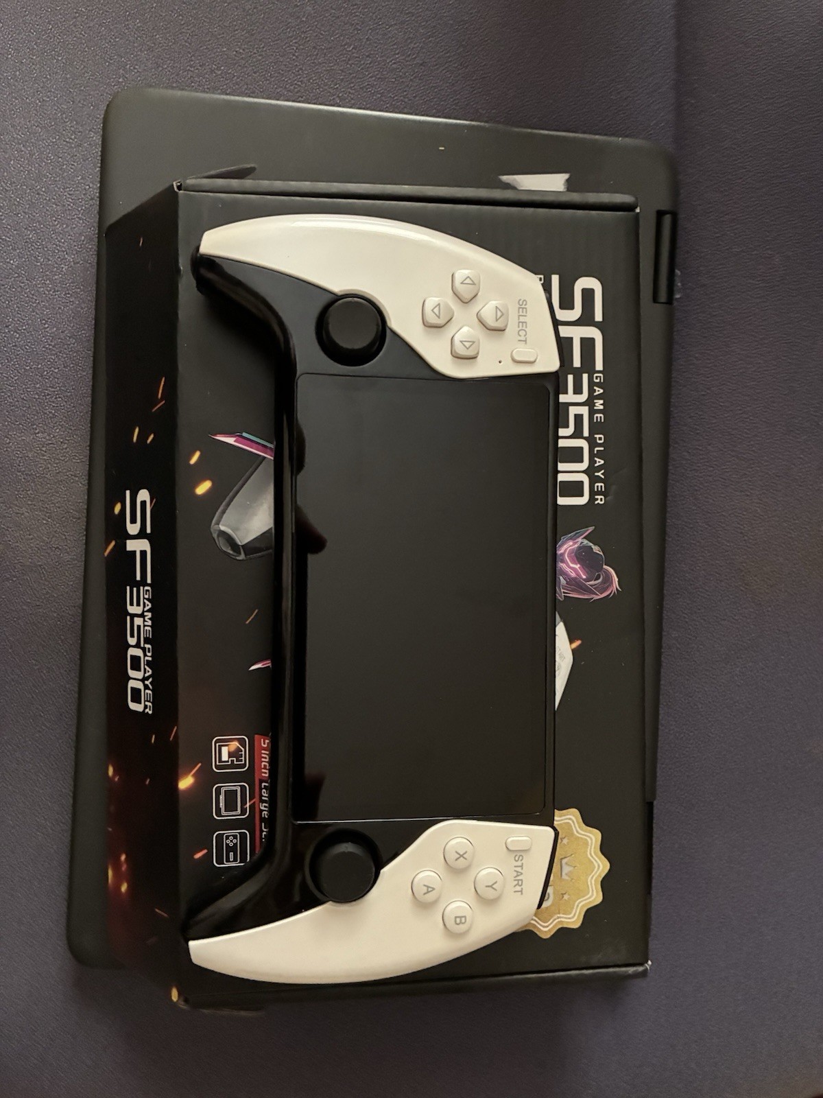 SF3500 Handheld Game Console Touchscreen FHD Display Black White