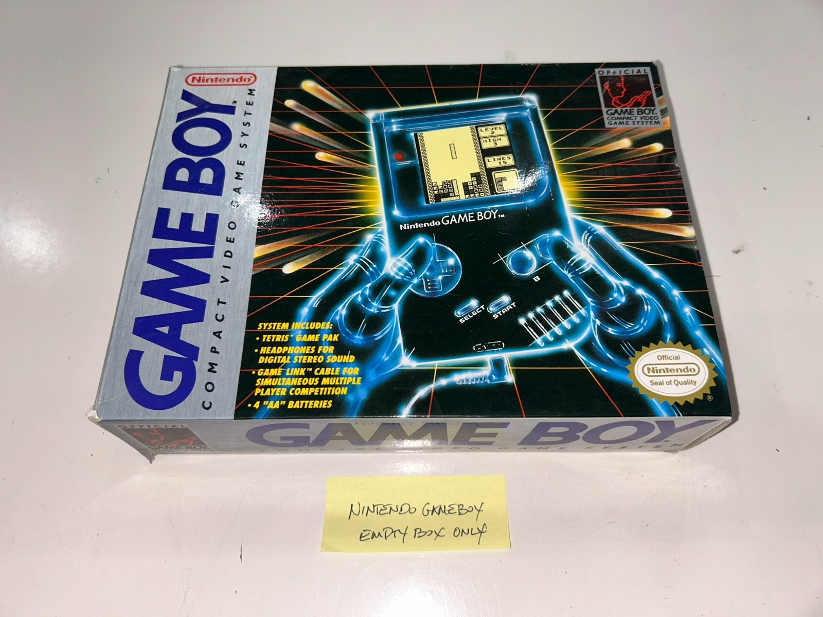 Original Nintendo 1992 Game Boy (DMG-01) GB Empty BOX ONLY Great Condition!