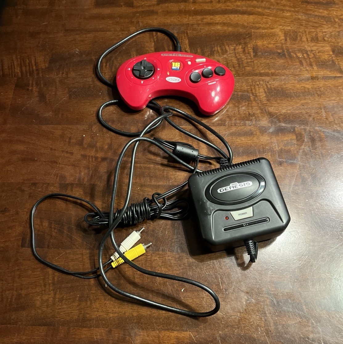 Sega Genesis Mini Console Radica 16 Bit Power 6-in-1 Plug & Play Tested