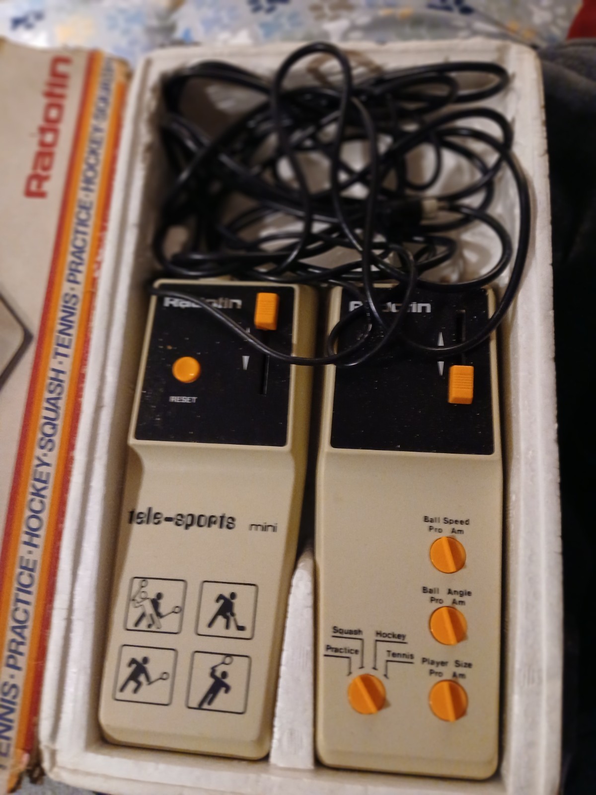 Vintage DMS Tele-Action Mini TV Game 4 Electronic Games W Pro-Am New w/ open box