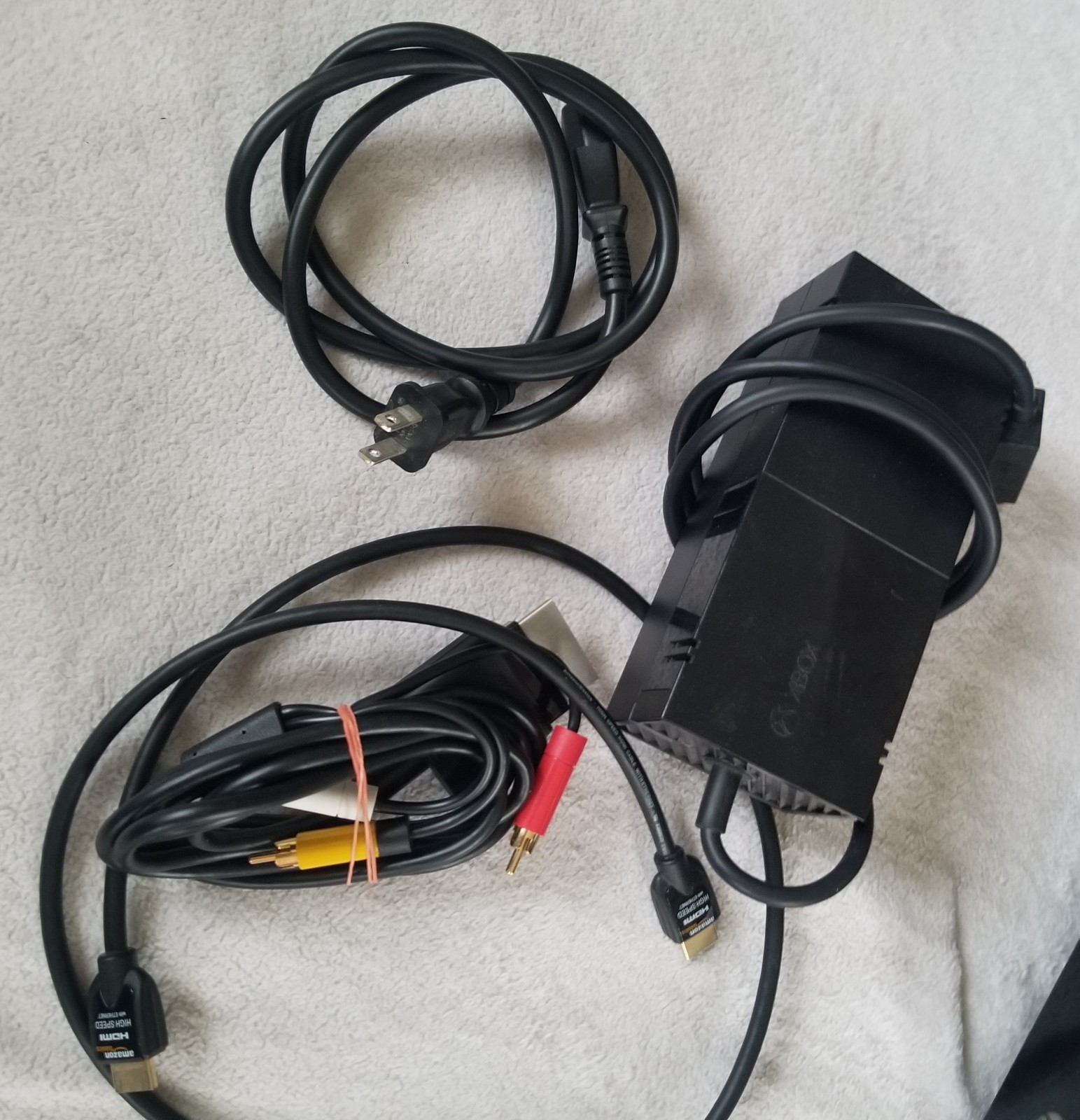 Xbox One With Kinect Power Supply HDMI Cable RCA Cable Tested And Working