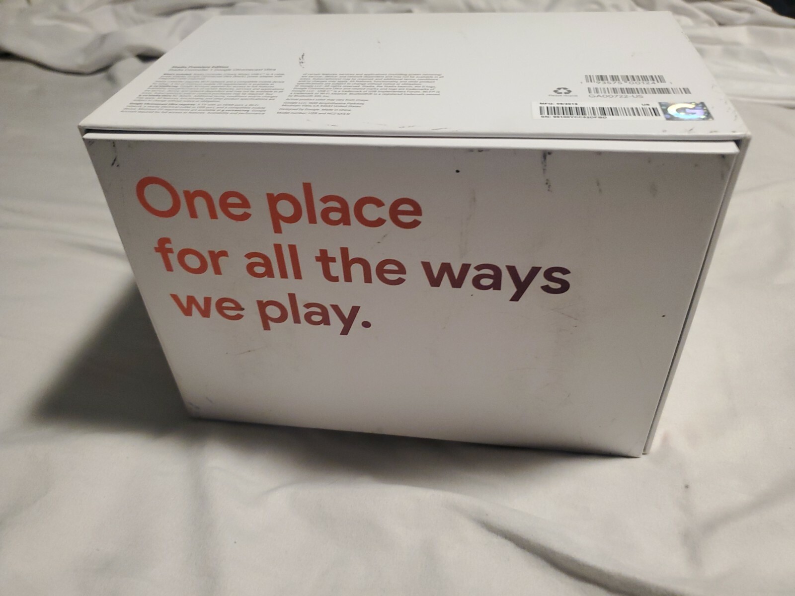 Stadia White Control also No Chromecast.