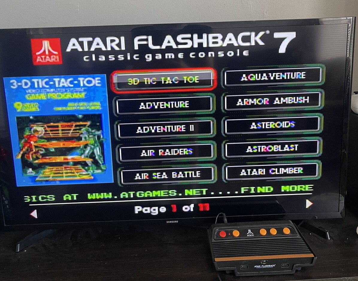 Atari Flashback 7 Classic Game Console – Black/Orange
