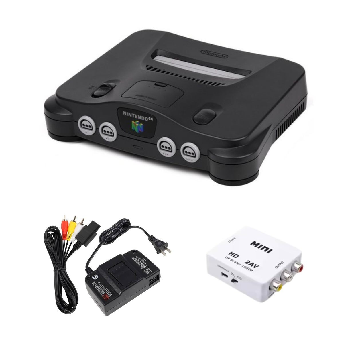 Nintendo 64 Console Bundle | Pick Controllers | Includes Cords + 1-Year Warranty