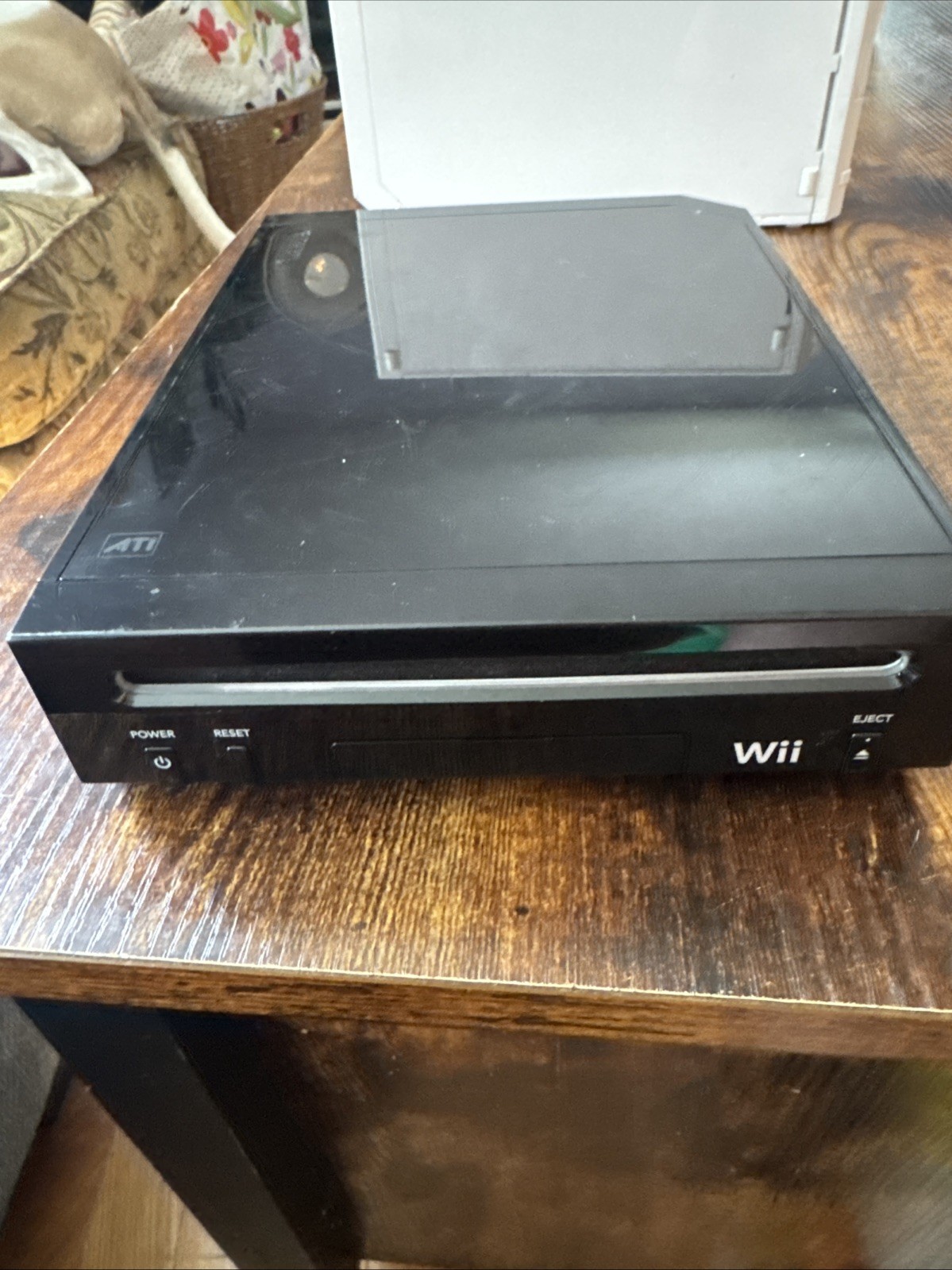 Nintendo Wii Family RVL-101 Video Game Console ONLY Black Working condition