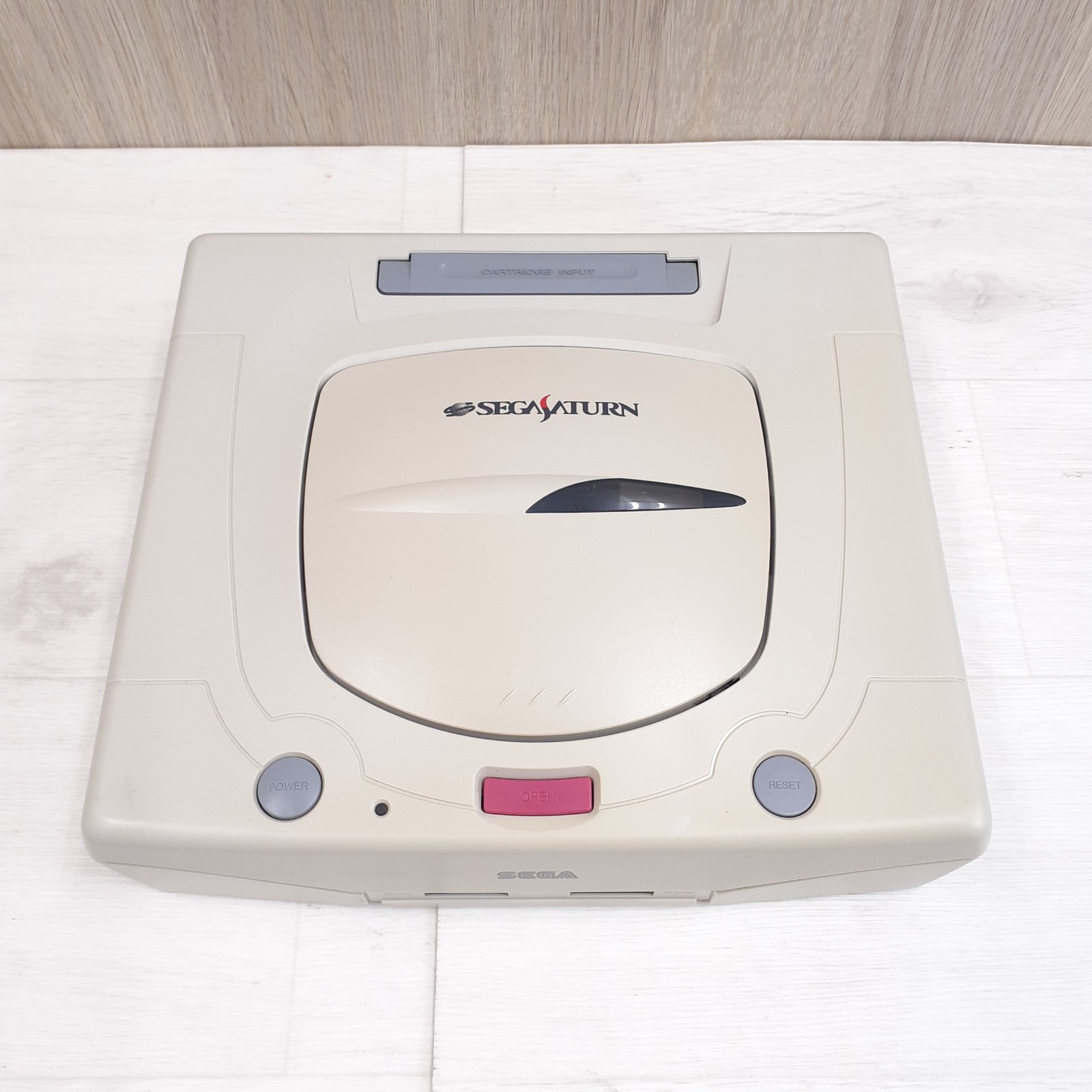 Sega Saturn Console Bundle w/ 2 Controllers 8 Games Tested Japan White HST-3220