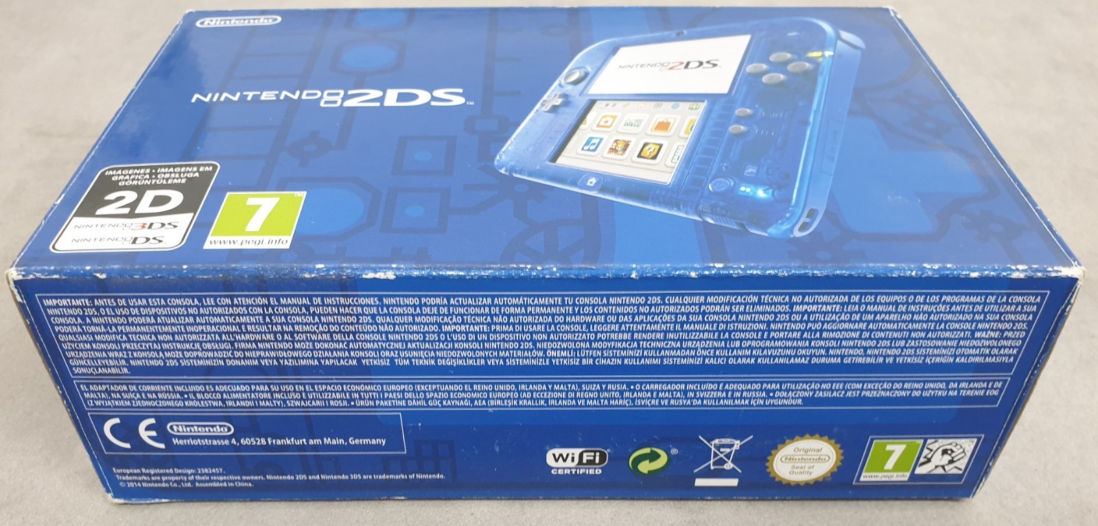 Nintendo 2DS Console Transparent Blue PAL