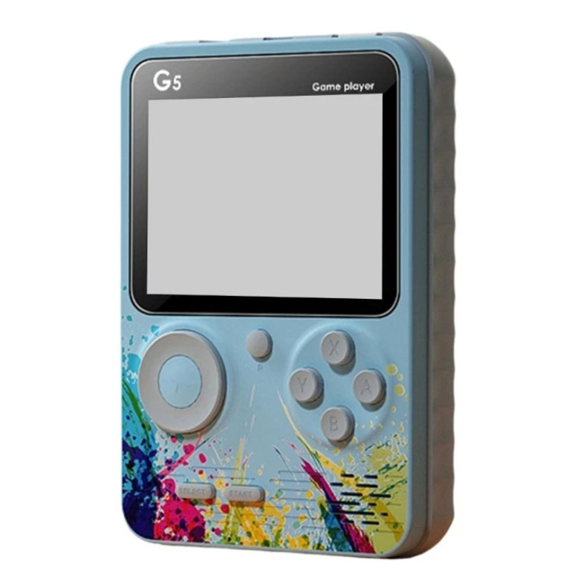 ELECDON G5 Retro Handheld Game Console – 500 Built-In Classic Games (Blue)