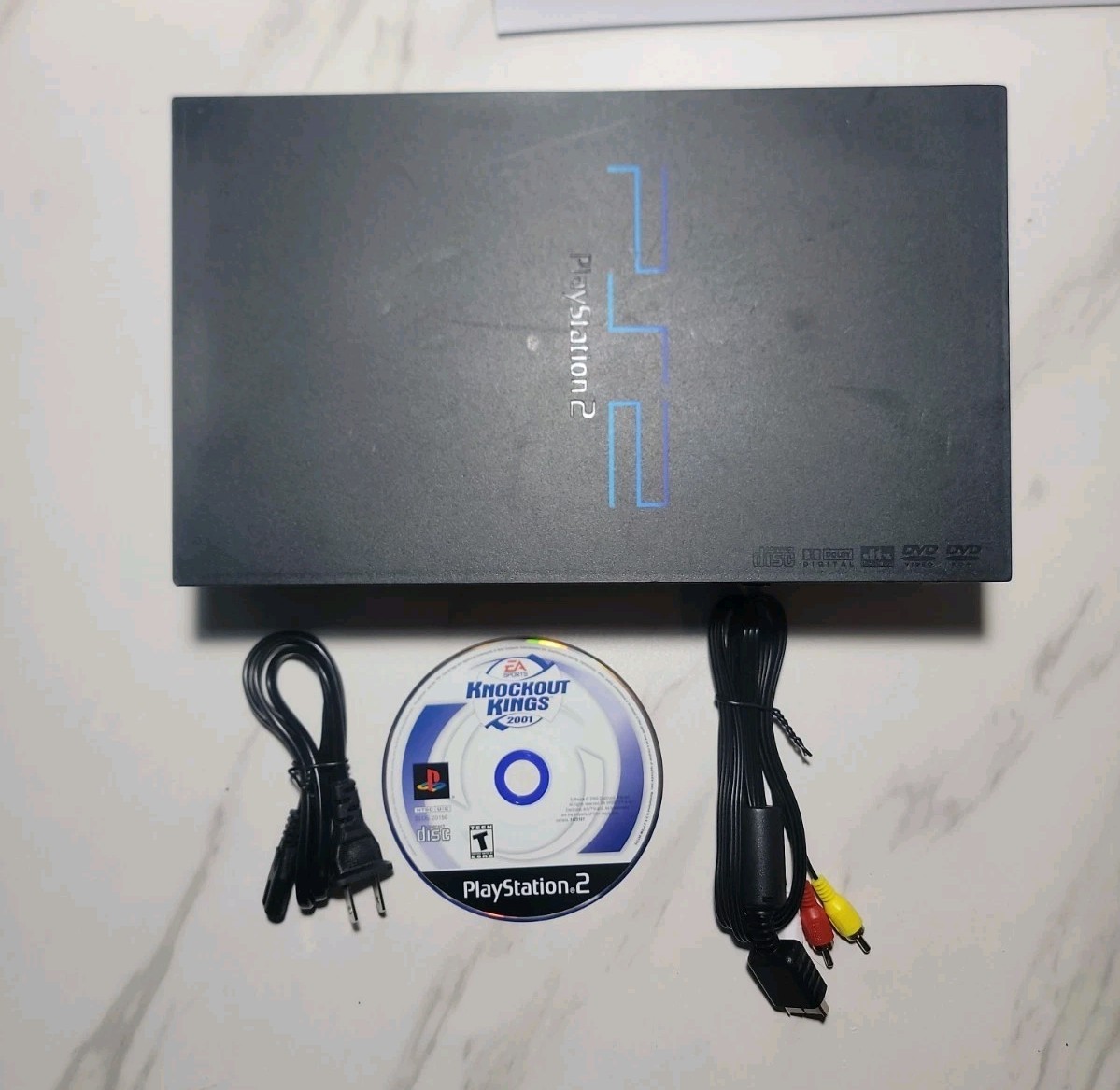 Sony PlayStation 2 PS2 Fat Console (SCPH-39001) w/ OEM AV & Power Tested Works