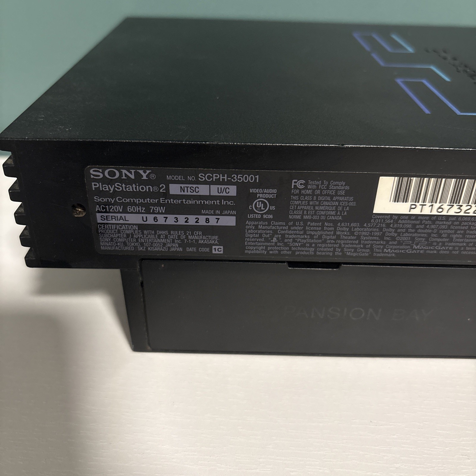 Sony Playstation 2 PS2 FAT System Console For Parts As-Is Bad Disc Drive