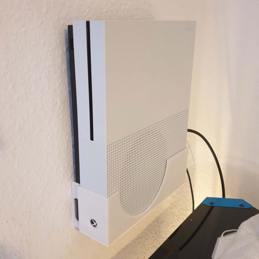 Microsoft Xbox One S White Home Console wall mount