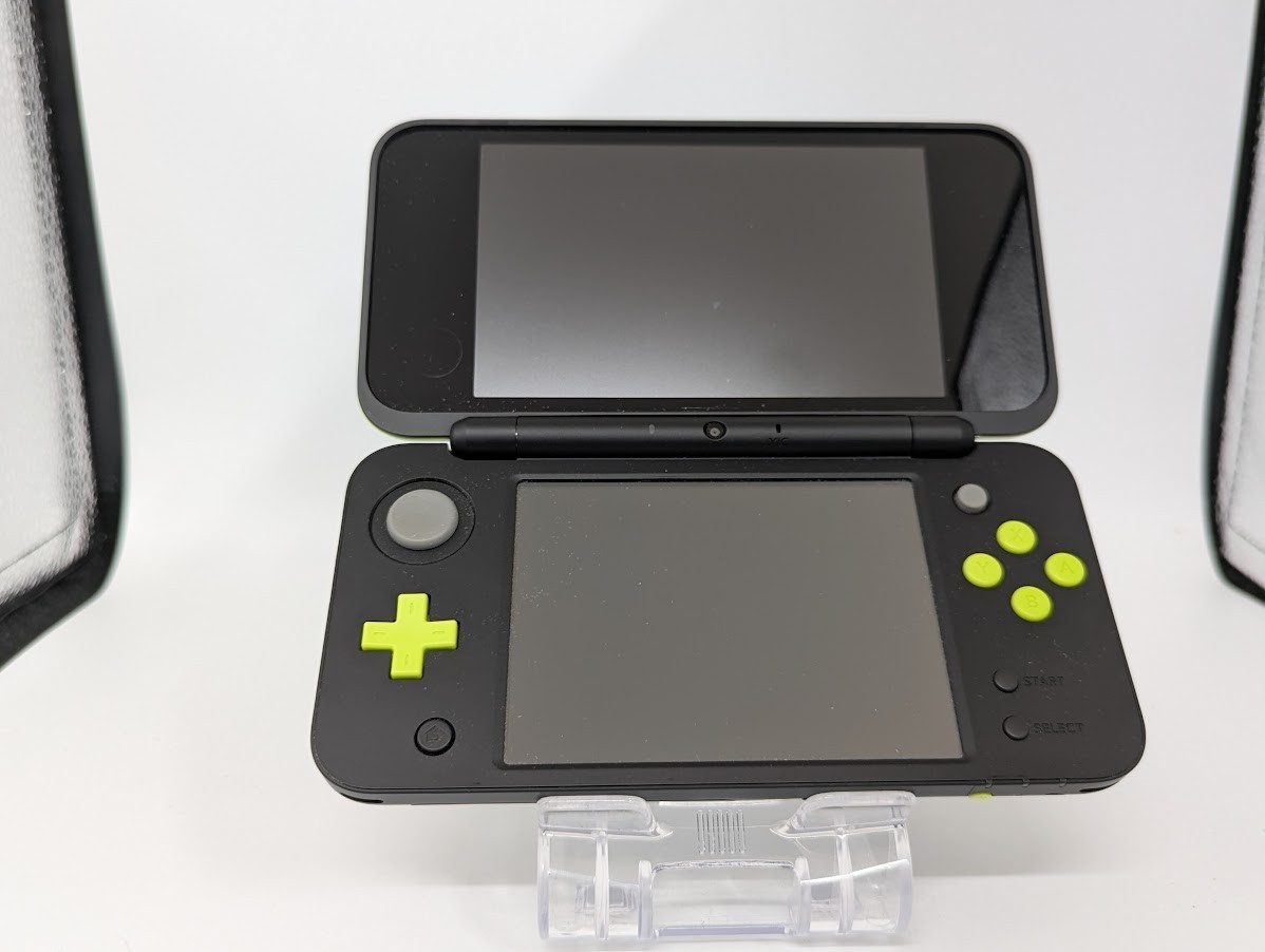 B6938 Nintendo new 2DS console LL XL Lime Green x Black Japan w/pen memory fx